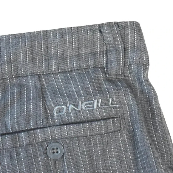 O'Neill || Men's Plaid Shorts Size 30 Longer Line 11" Inseam Surf Skate Grey - Picture 3 of 8